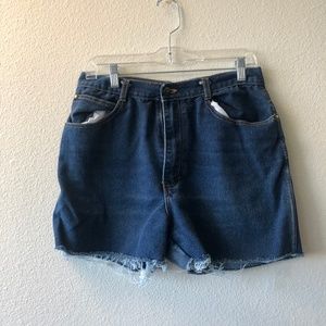 Denim cutoffs